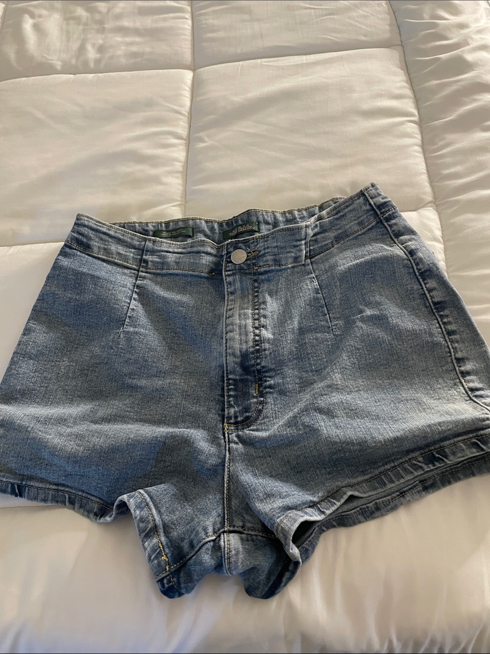 wild fable Light Blue High-Rise Denim Shorts
